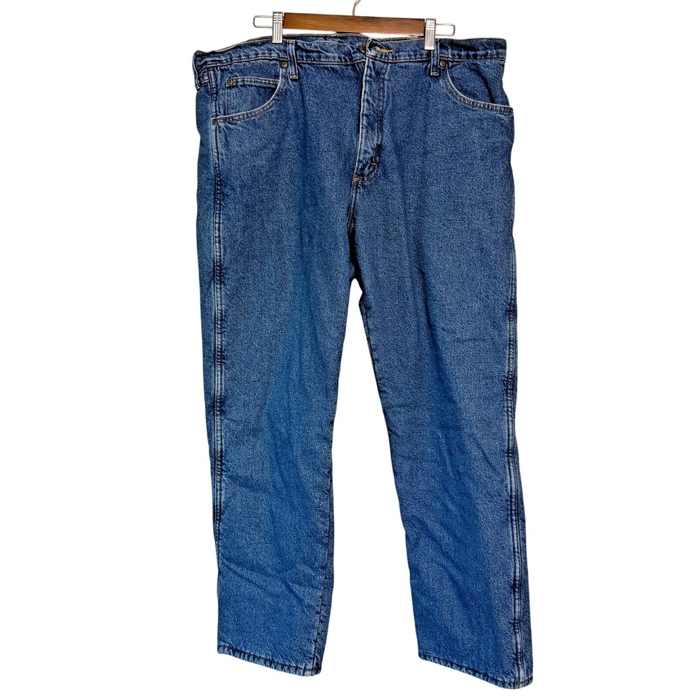Wrangler Rugged Wear Men's Thermal Jeans - Stonewash, 40 x 32 EUC Warm Cowboy